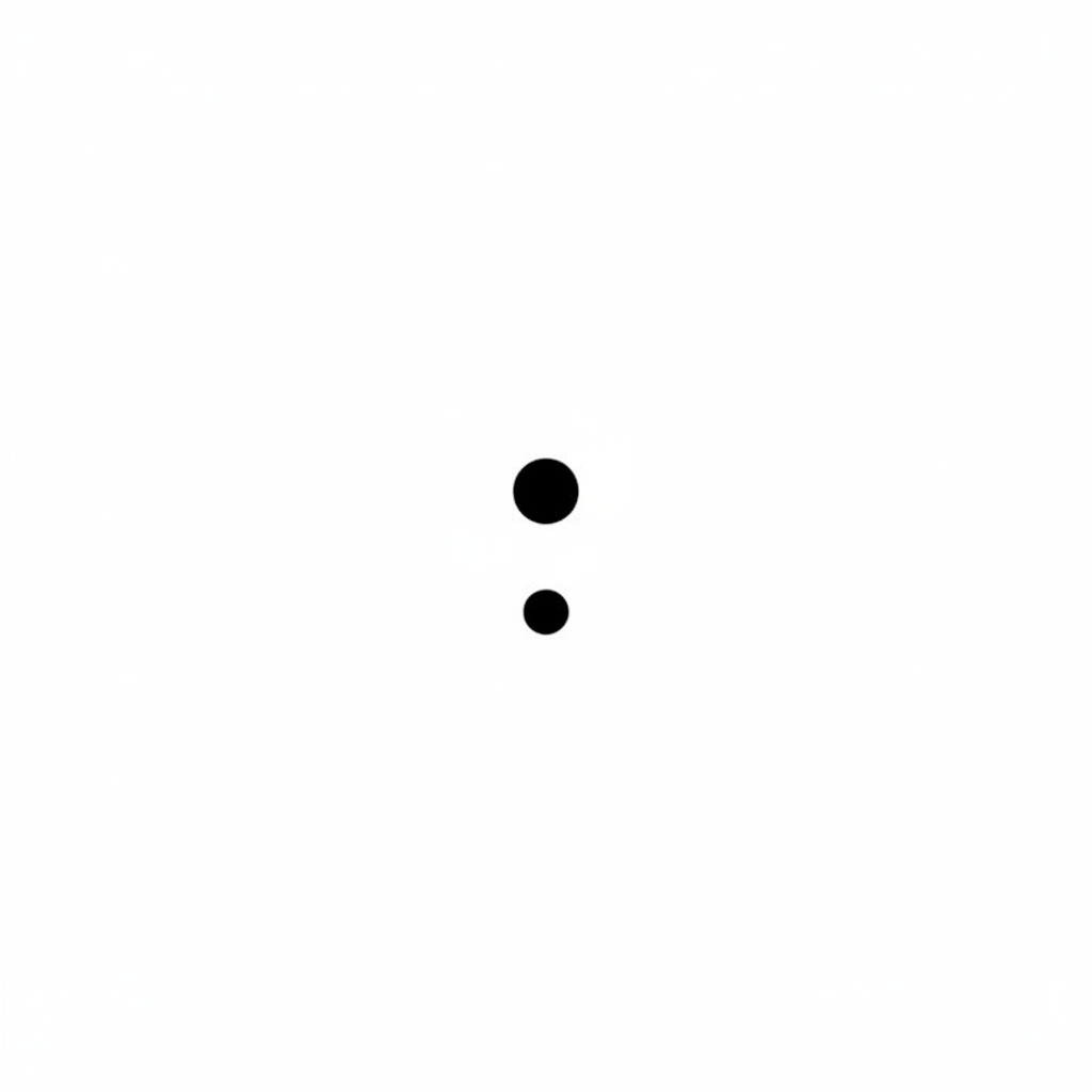 Classic Semicolon semicolon tattoo design