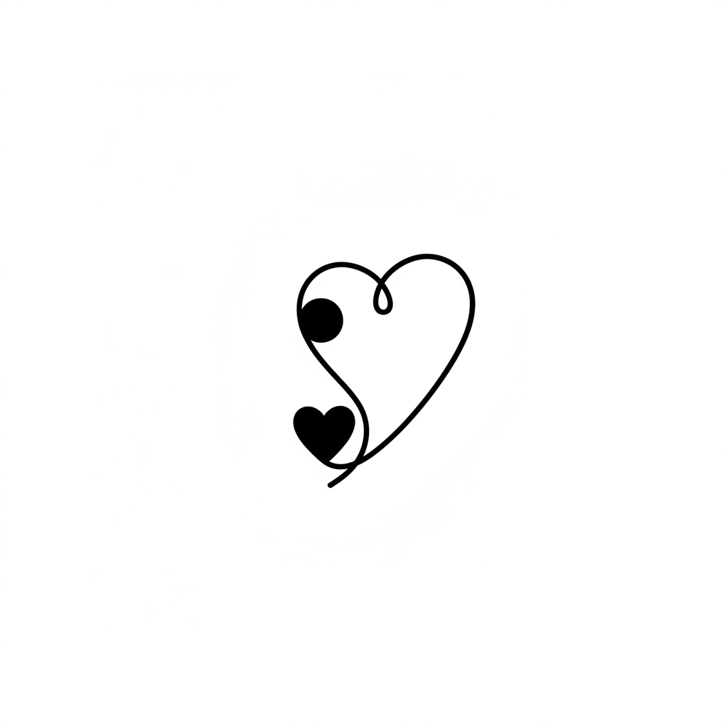 Semicolon Heart semicolon tattoo design