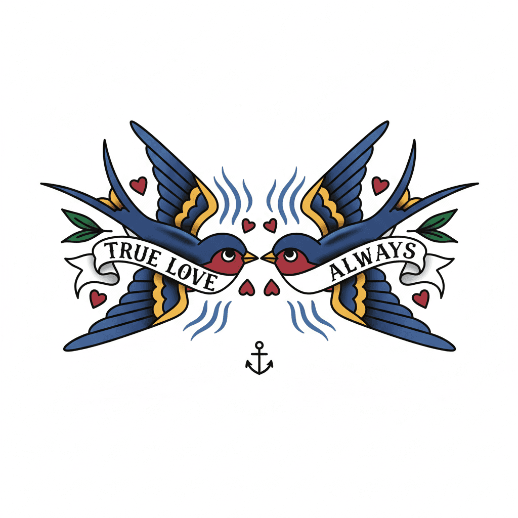 American Traditional tattoo flash design 4