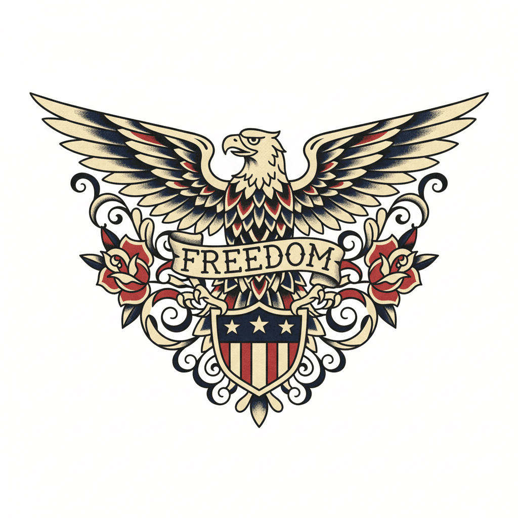 American Traditional tattoo flash design 9