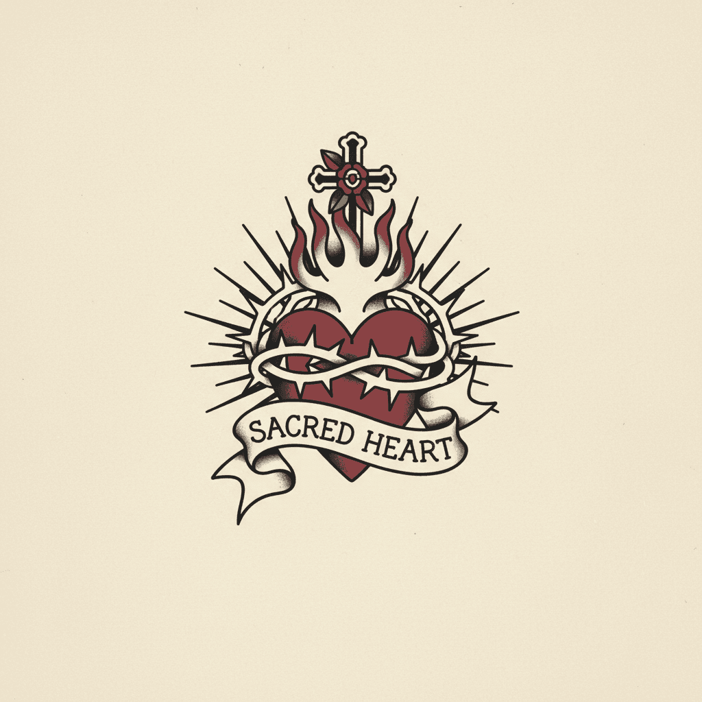 American Traditional tattoo flash design 138