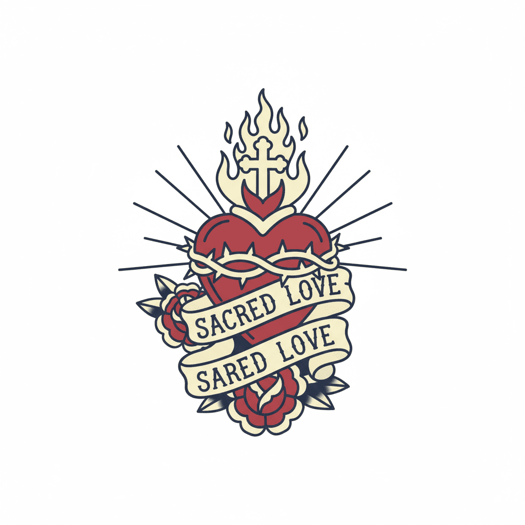 American Traditional tattoo flash design 141