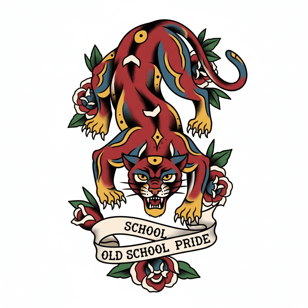 American Traditional tattoo flash design 34