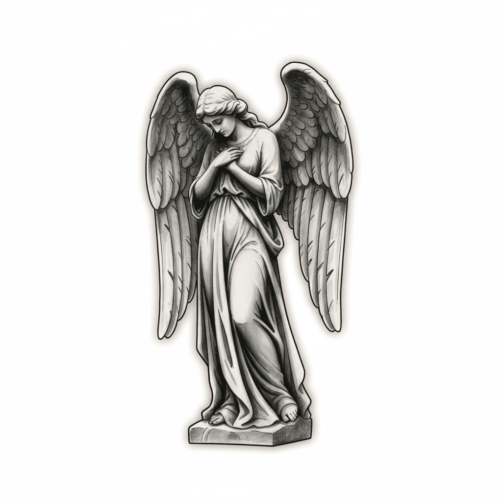 Black & Grey tattoo flash design 1