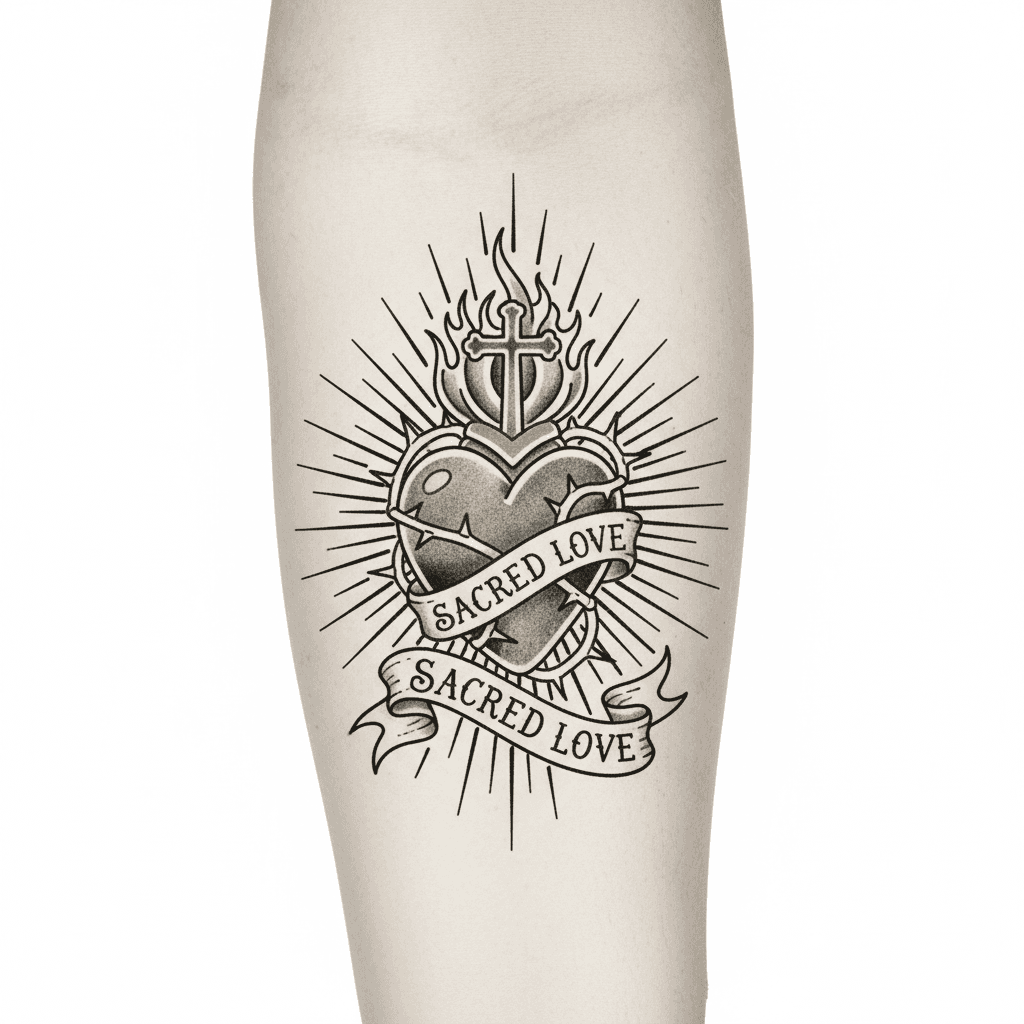 Black & Grey tattoo flash design 34