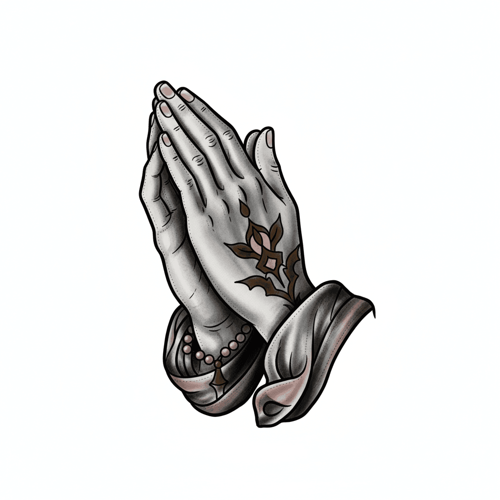 Black & Grey tattoo flash design 74