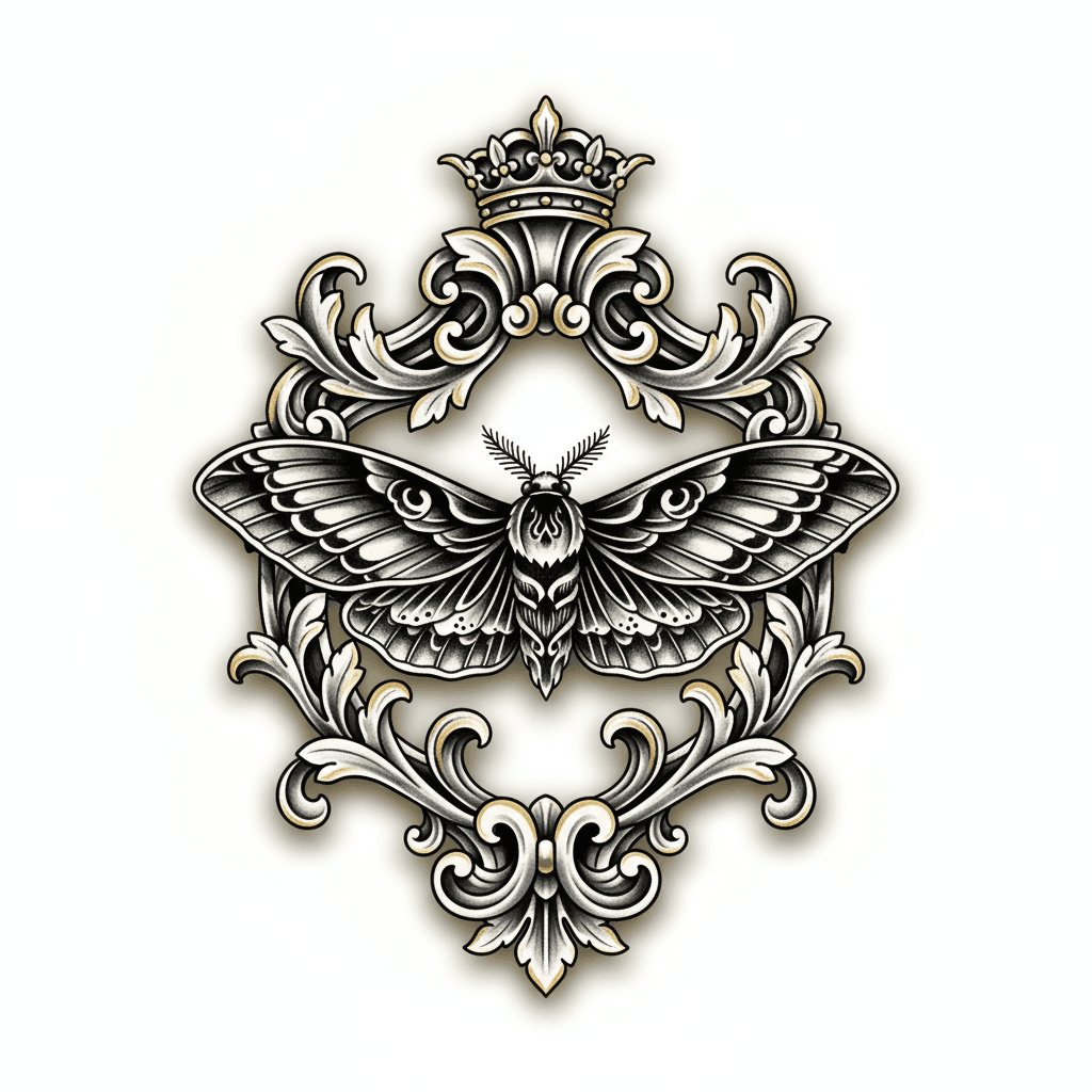 Black & Grey tattoo flash design 85