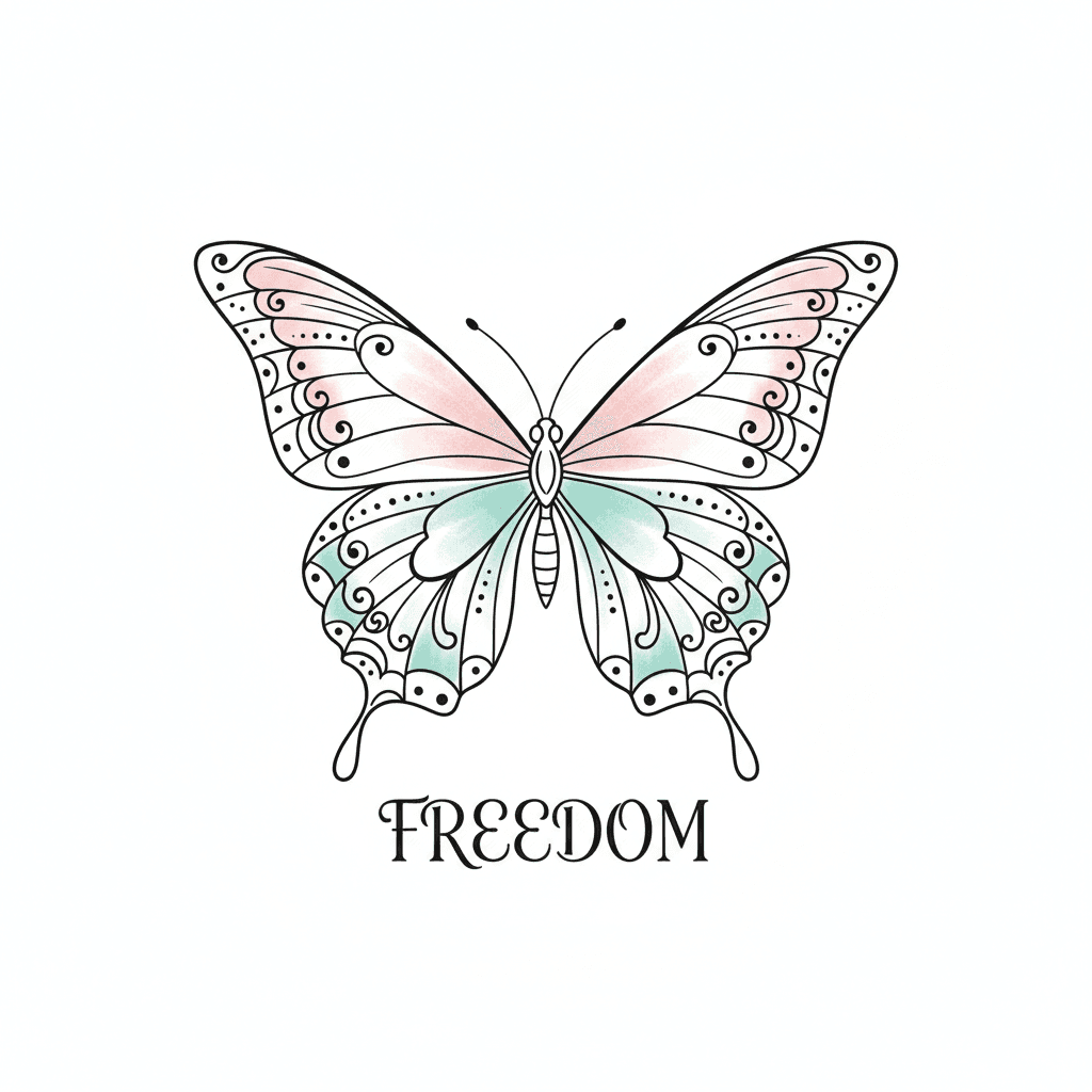 Fine Line tattoo flash design 1