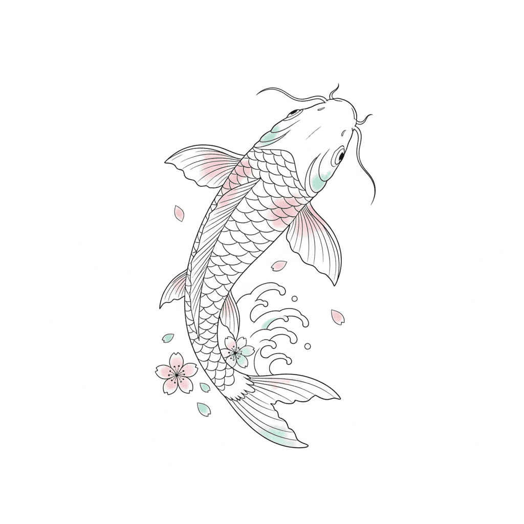 Fine Line tattoo flash design 79