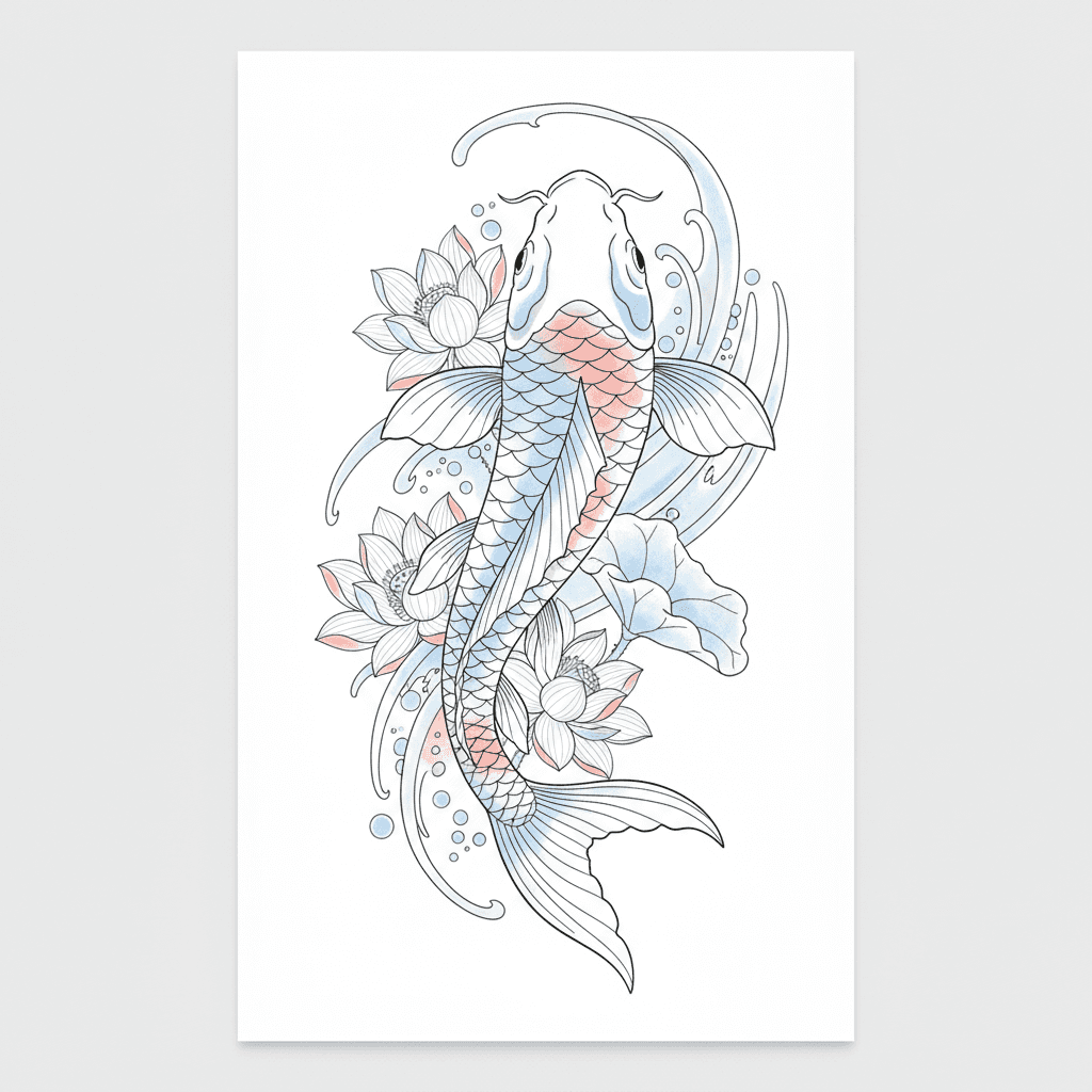 Fine Line tattoo flash design 80