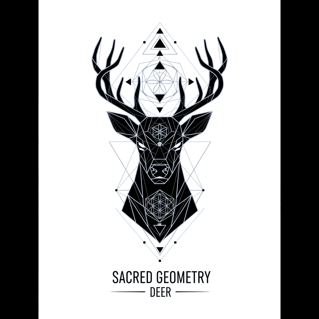 Geometric & Dotwork tattoo flash design 61