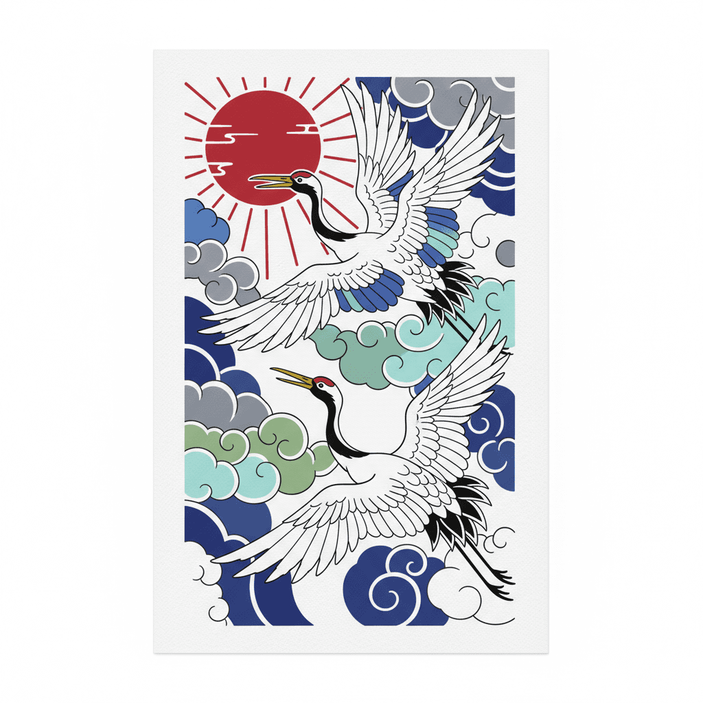 Japanese Irezumi tattoo flash design 5