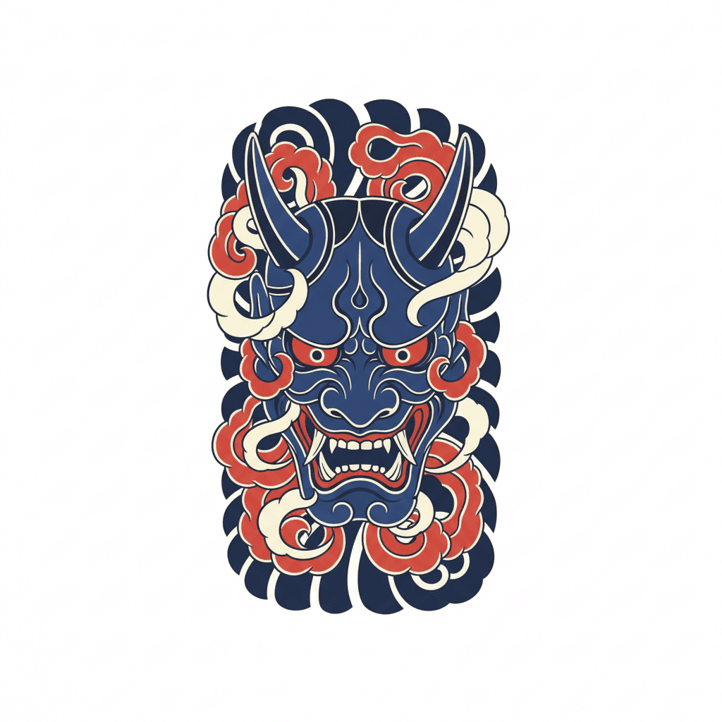 Japanese Irezumi tattoo flash design 35