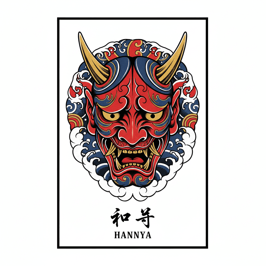 Japanese Irezumi tattoo flash design 37
