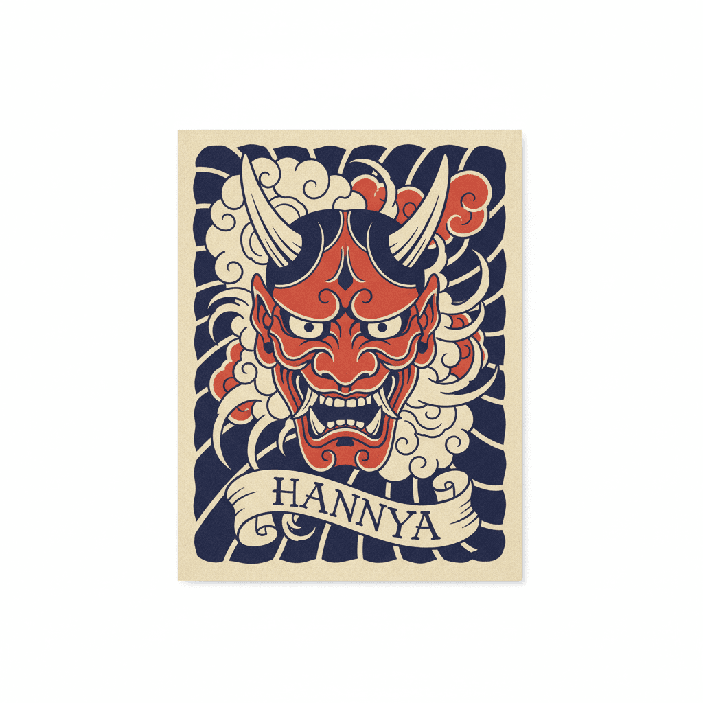 Japanese Irezumi tattoo flash design 41