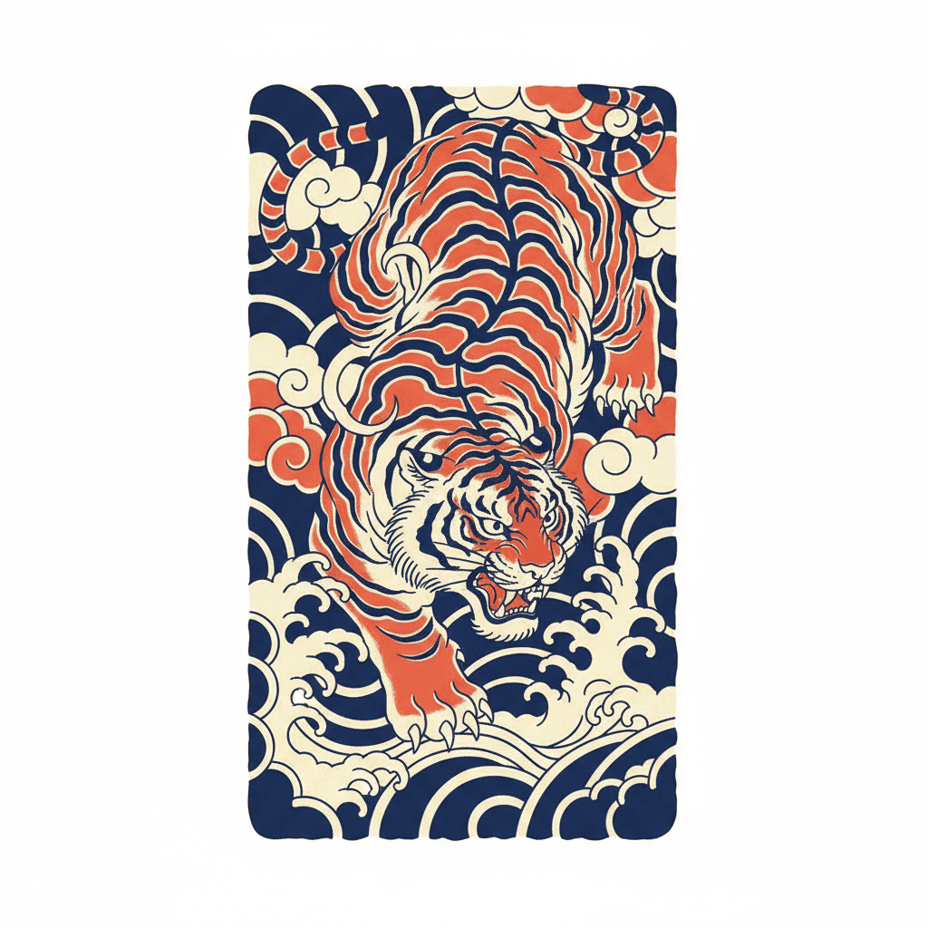 Japanese Irezumi tattoo flash design 50