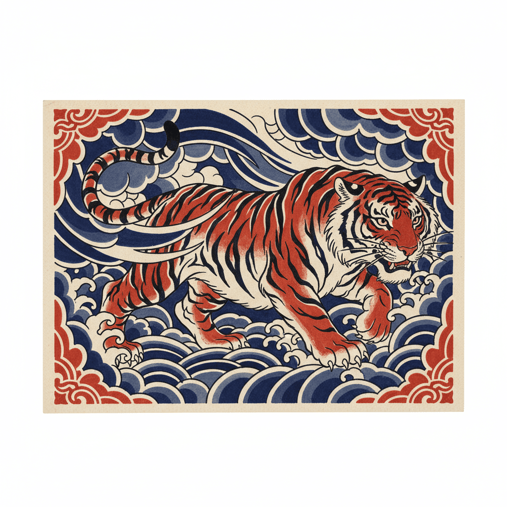 Japanese Irezumi tattoo flash design 56