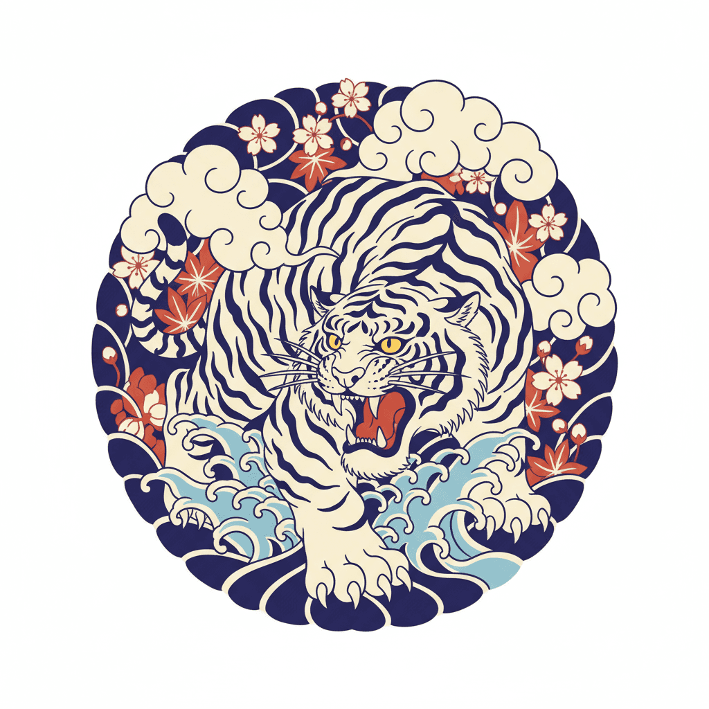 Japanese Irezumi tattoo flash design 59