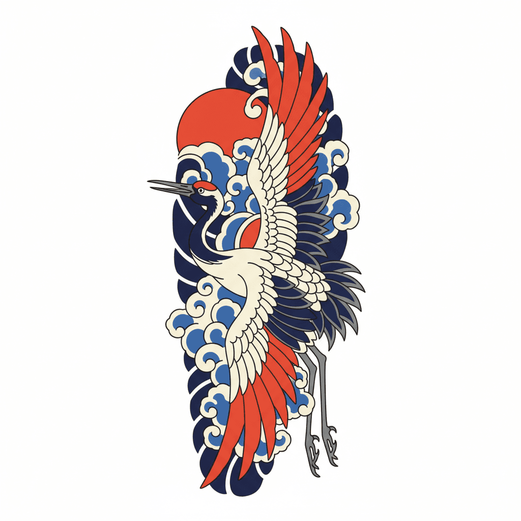 Japanese Irezumi tattoo flash design 65