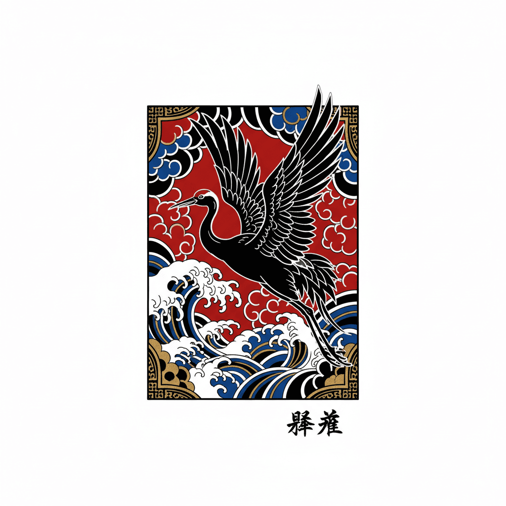 Japanese Irezumi tattoo flash design 67