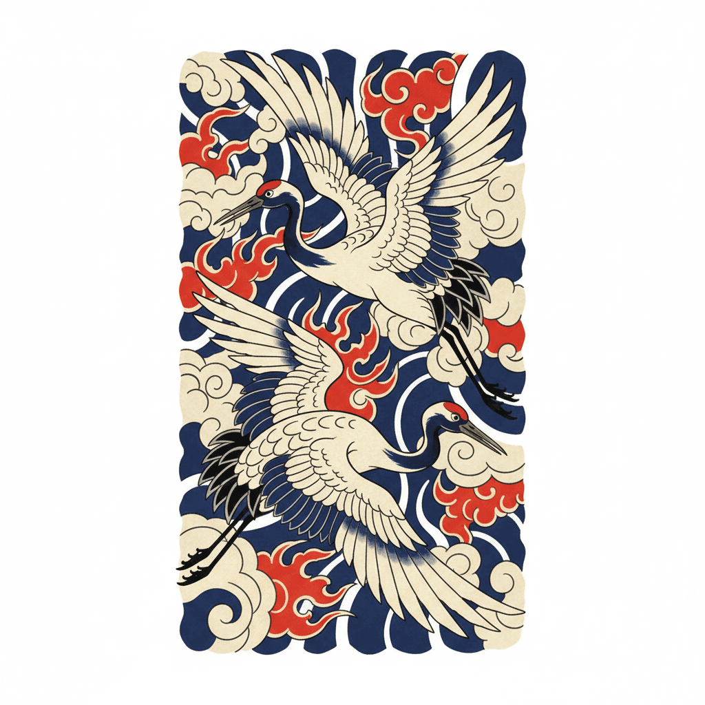 Japanese Irezumi tattoo flash design 71