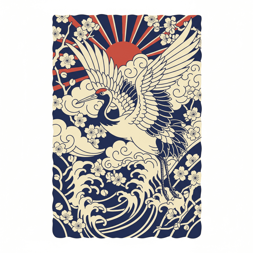 Japanese Irezumi tattoo flash design 74