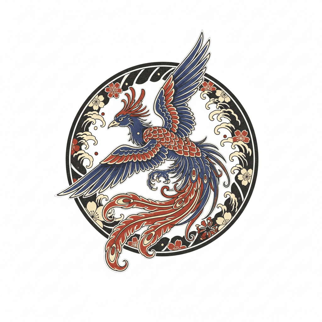 Japanese Irezumi tattoo flash design 83