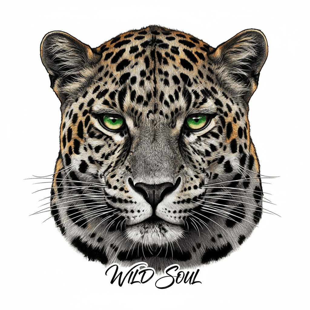 Realism tattoo flash design 136