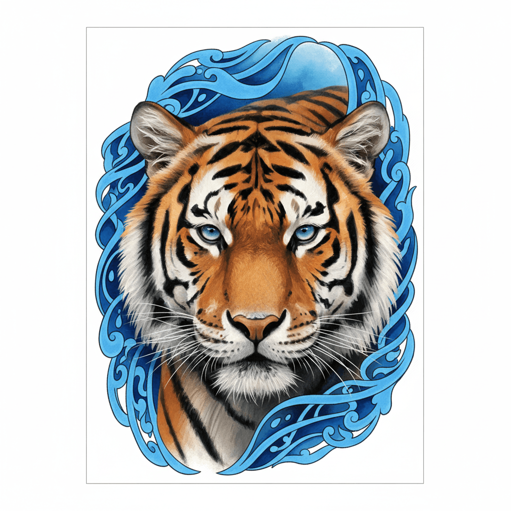 Realism tattoo flash design 17