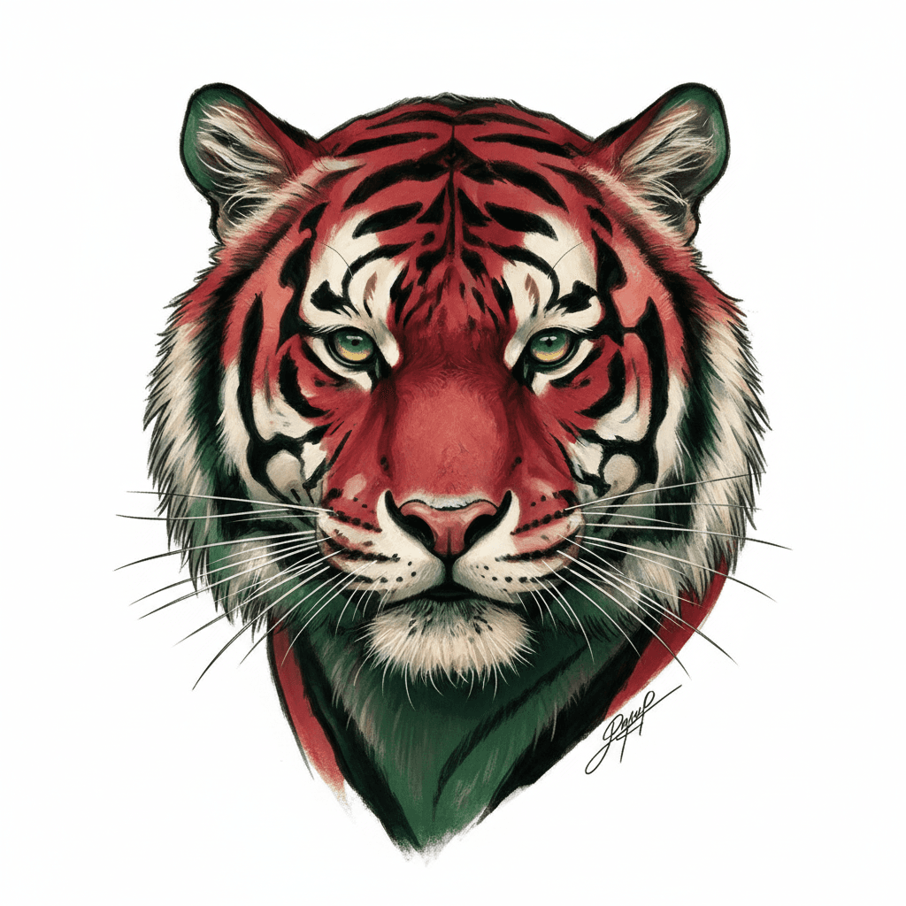 Realism tattoo flash design 18