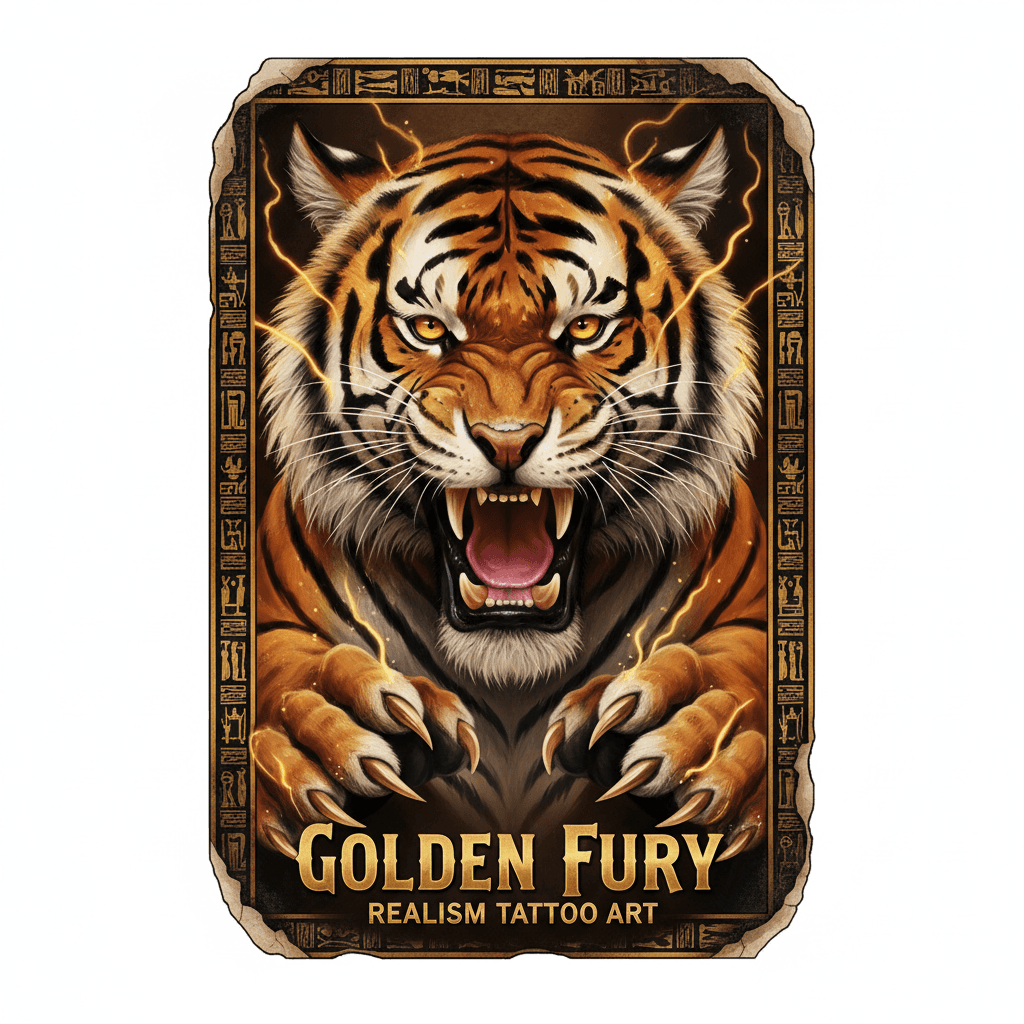 Realism tattoo flash design 22