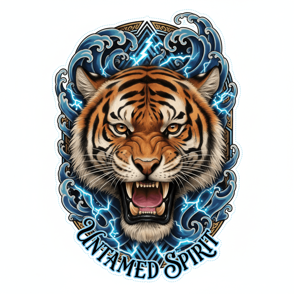 Realism tattoo flash design 23