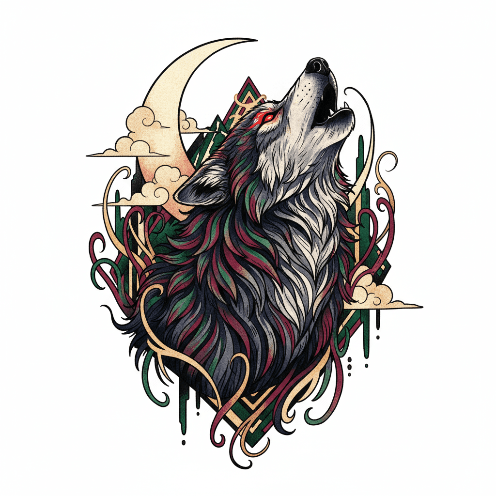 Realism tattoo flash design 33