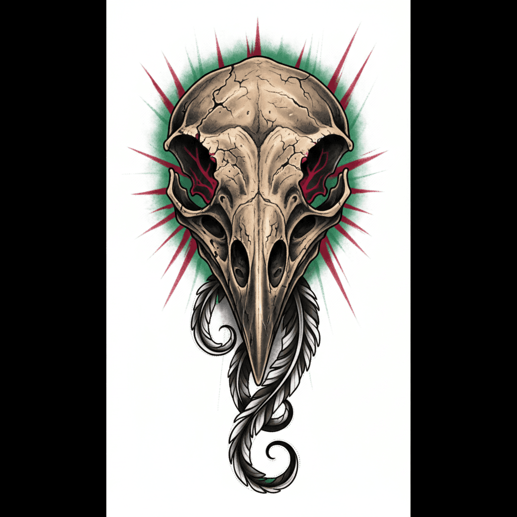 Realism tattoo flash design 51