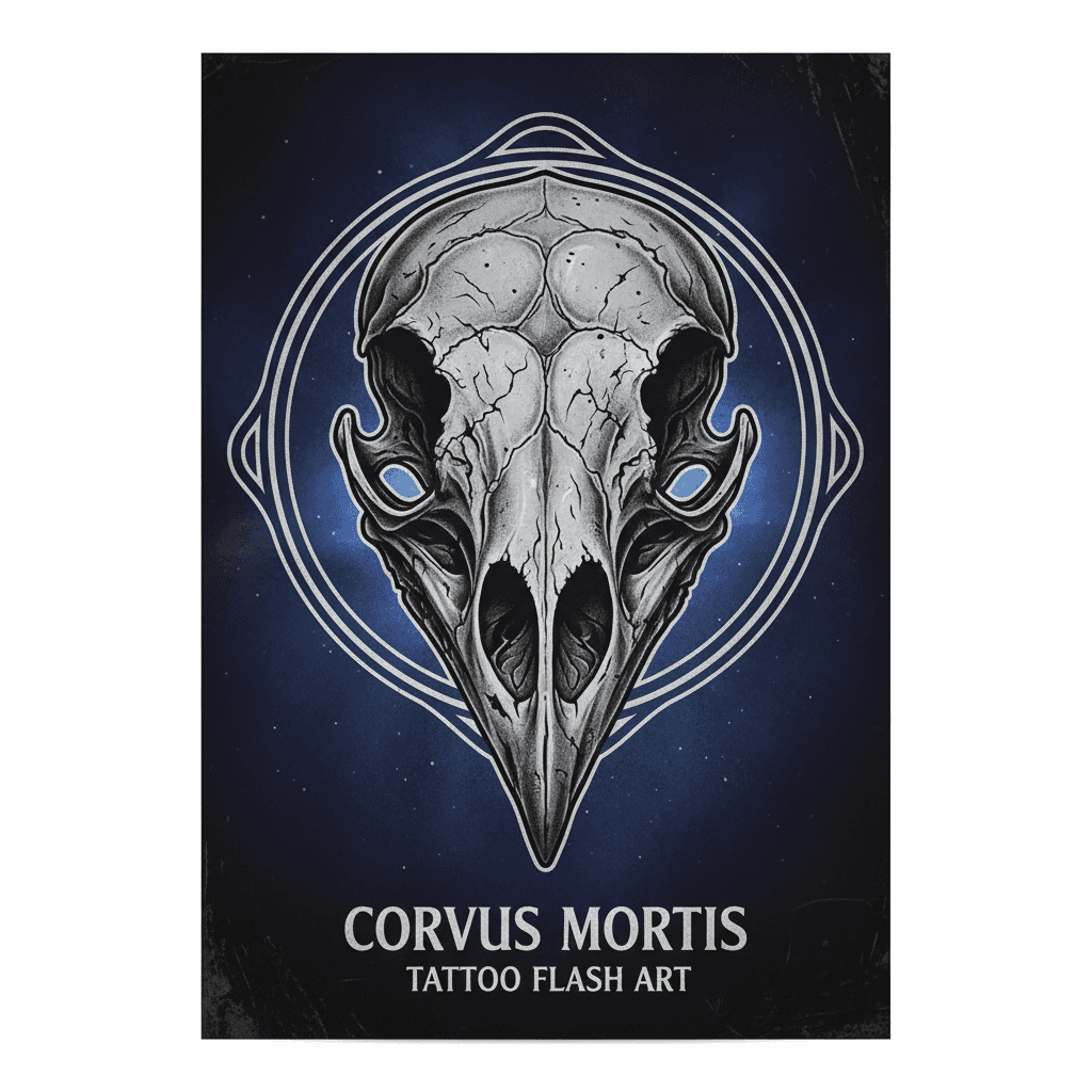 Realism tattoo flash design 53