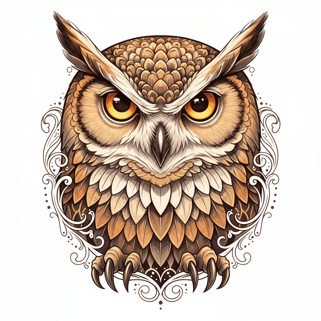 Realism tattoo flash design 91