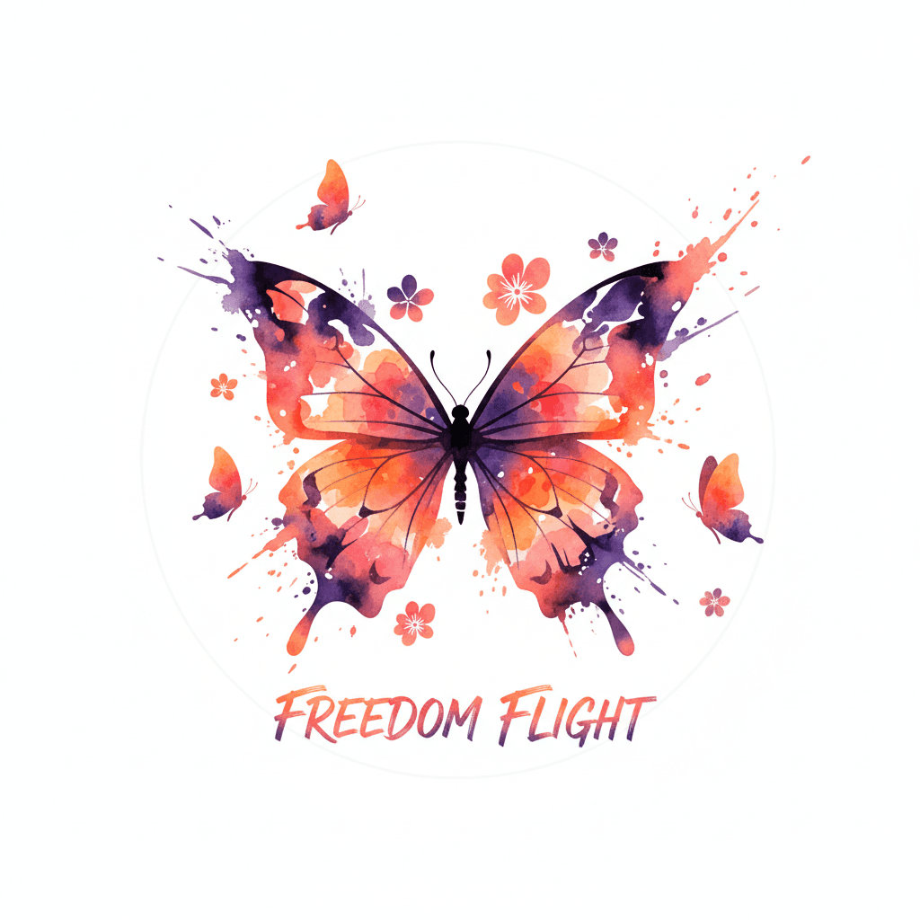 Watercolor tattoo flash design 8